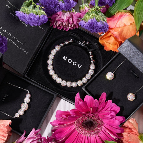 Confetti Crystal | .925 Sterling Silver | Chain Drop Threader Kikiballa Earrings